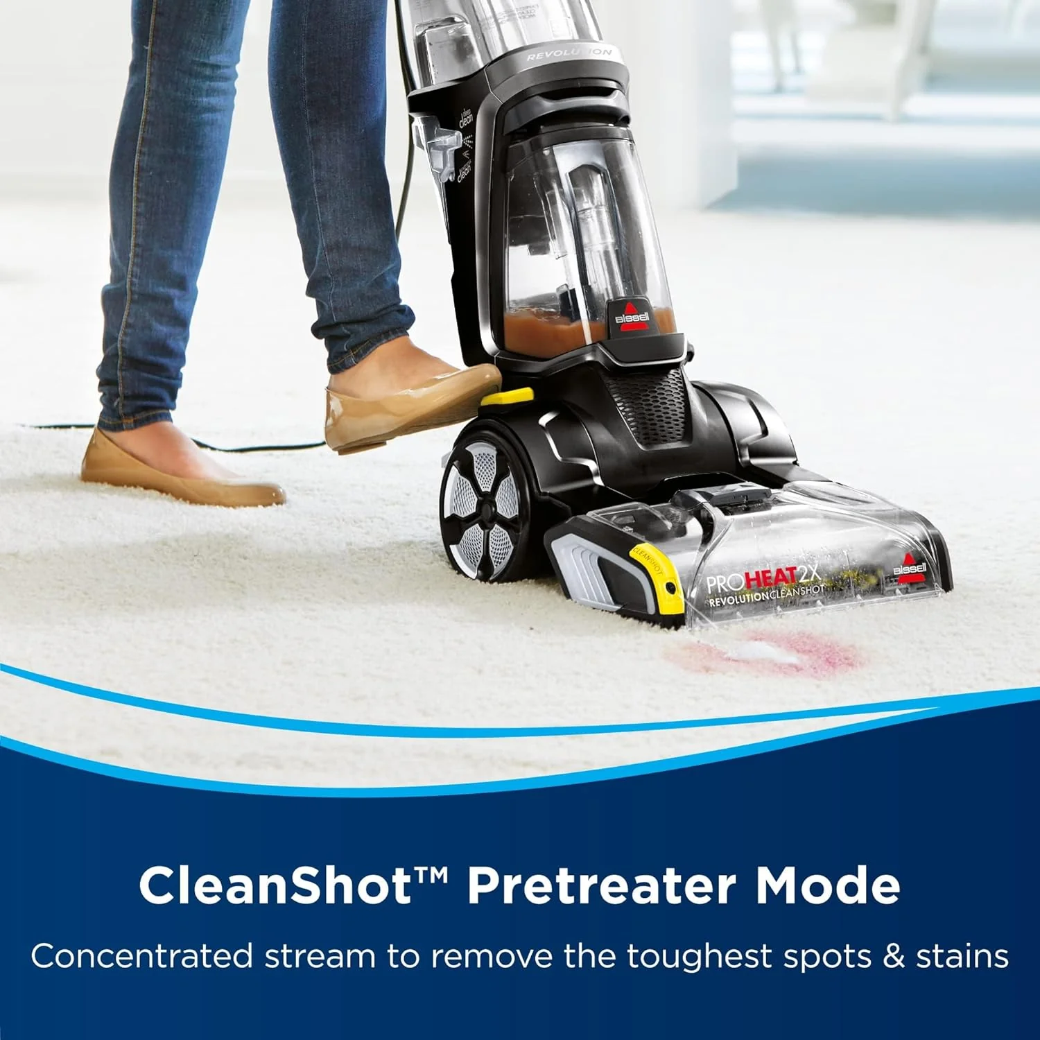 Bissell ProHeat 2X Revolution Vacuum Cleaner, 800 Watt, Black - 2066E - Image 4