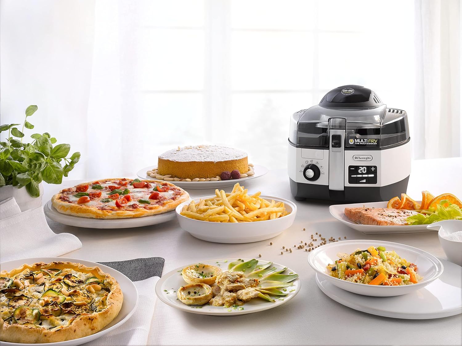 DeLonghi Air Fryer, Extra Chef Multi Fry, White , FH1396/1 ,2200 W - Image 6