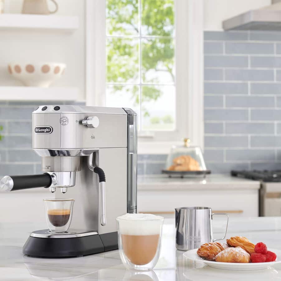 Delonghi Dedica Arte Espresso Machine , 1350 Watt, Metal - EC885M - Image 7