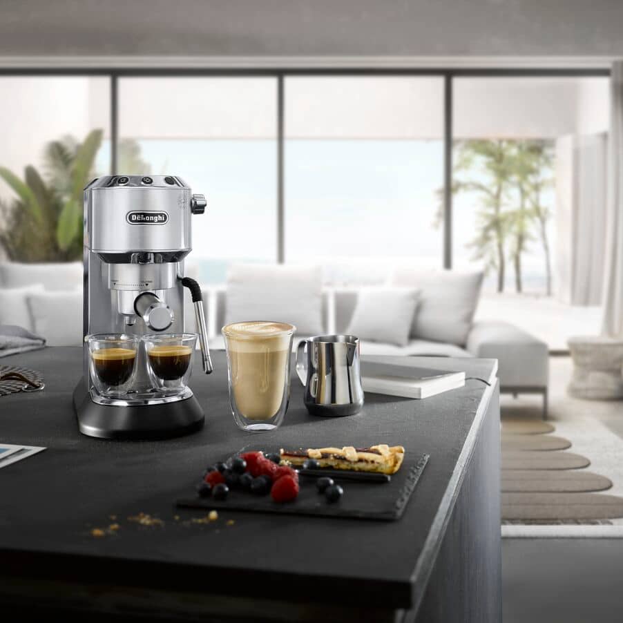 Delonghi Dedica Arte Espresso Machine , 1350 Watt, Metal - EC885M - Image 8