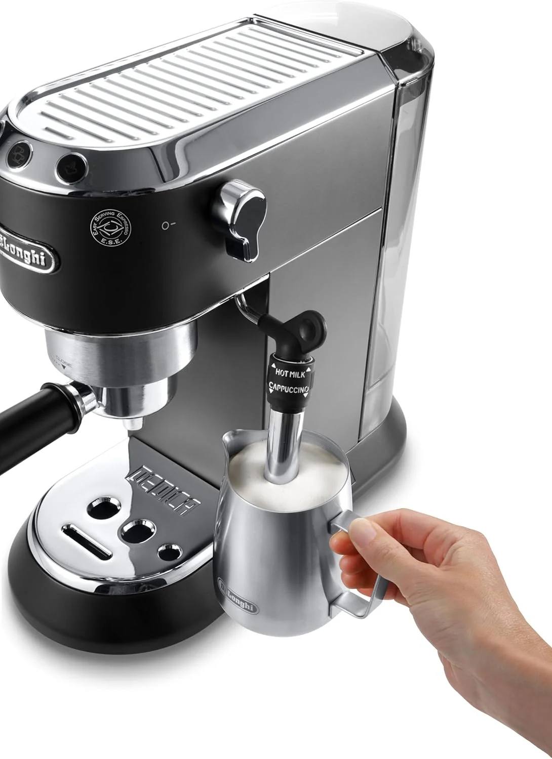 Delonghi Dedica Espresso Coffee Machine, Black - EC685.BK - Image 3