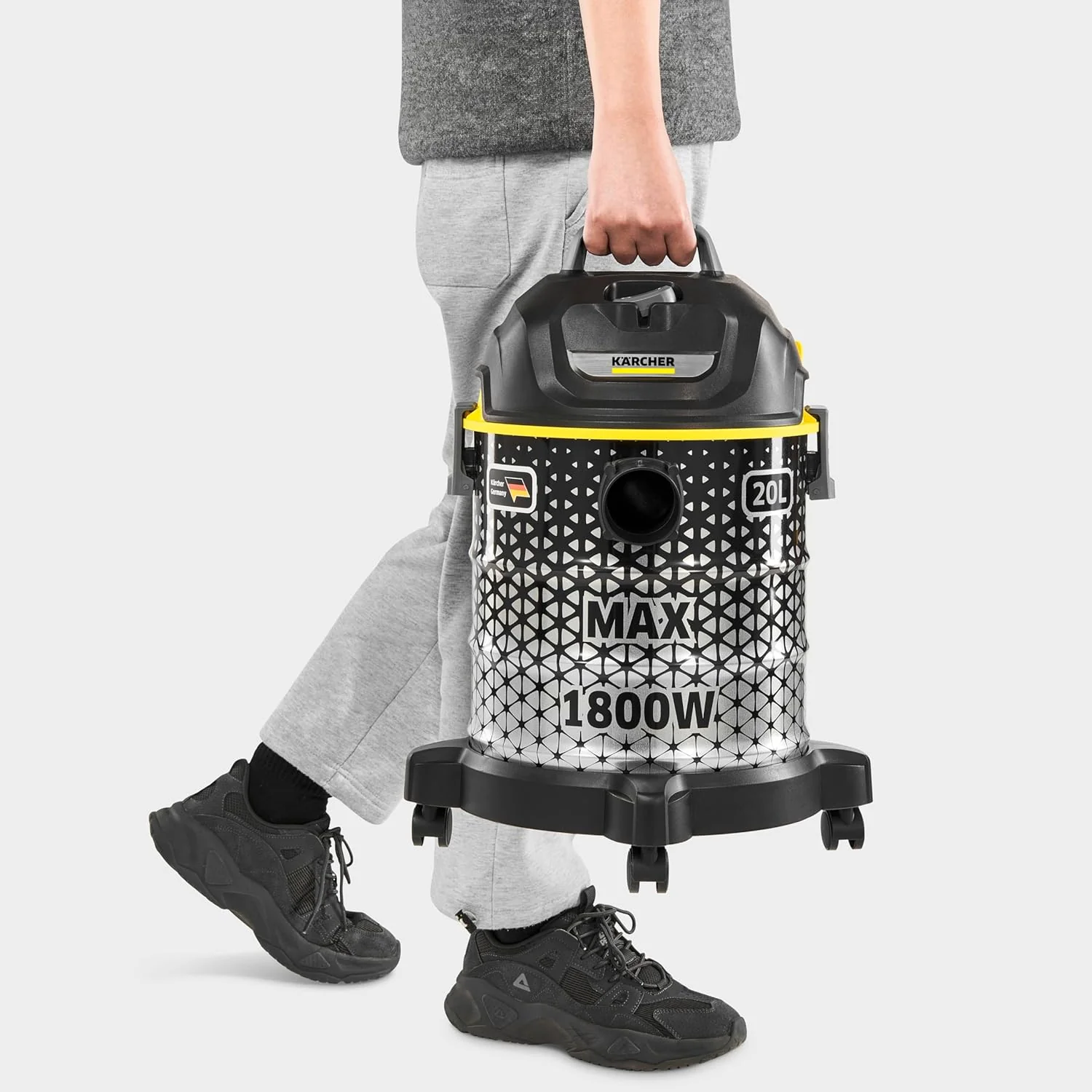 Karcher Drum Vacuum Cleaner, 1800W Max Power with 20L Container and Blower Function DVAC 1800 - Image 5