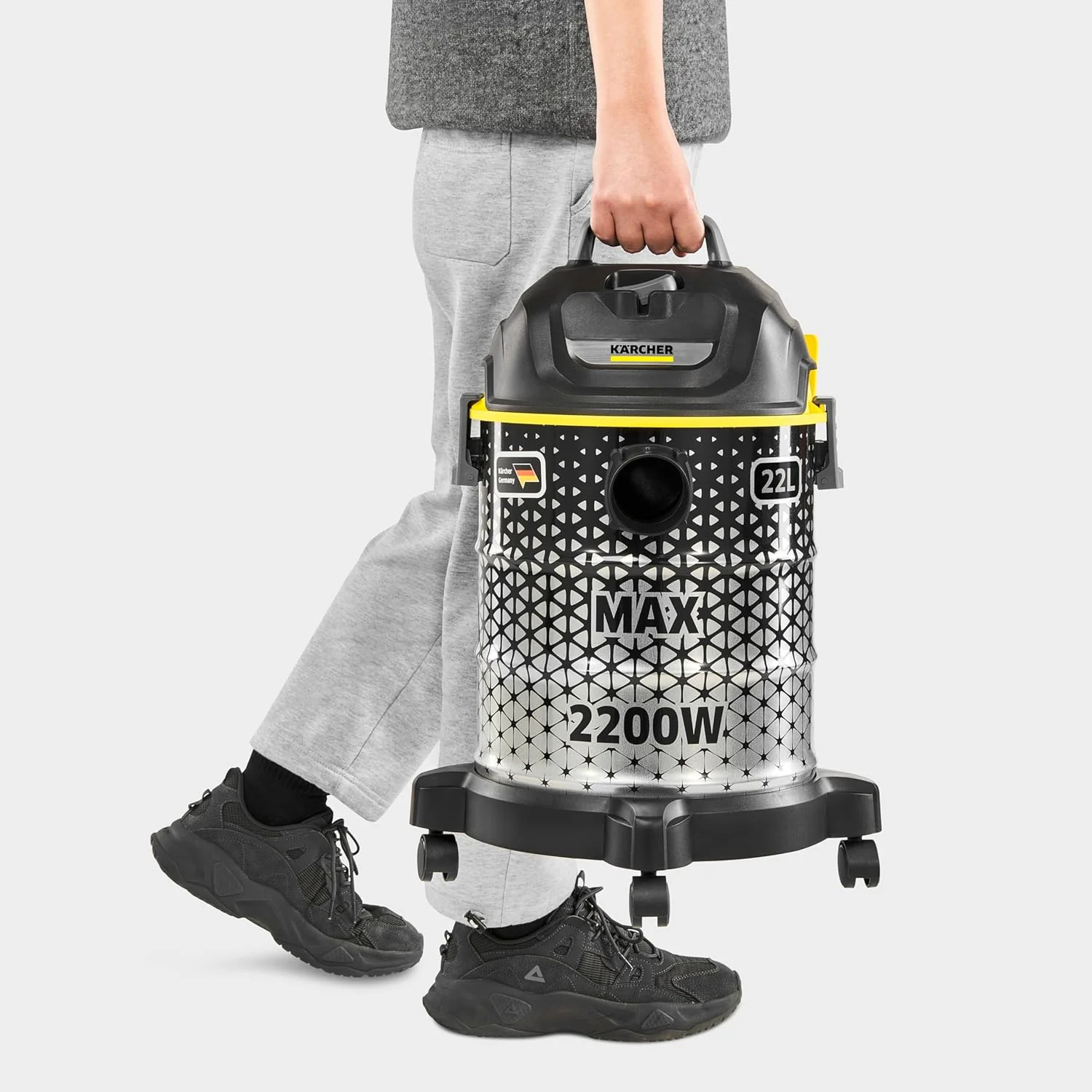 Karcher Drum Vacuum Cleaner, 2200W Max Power with 22L Container and Blower Function-DVAC 2200 - Image 3