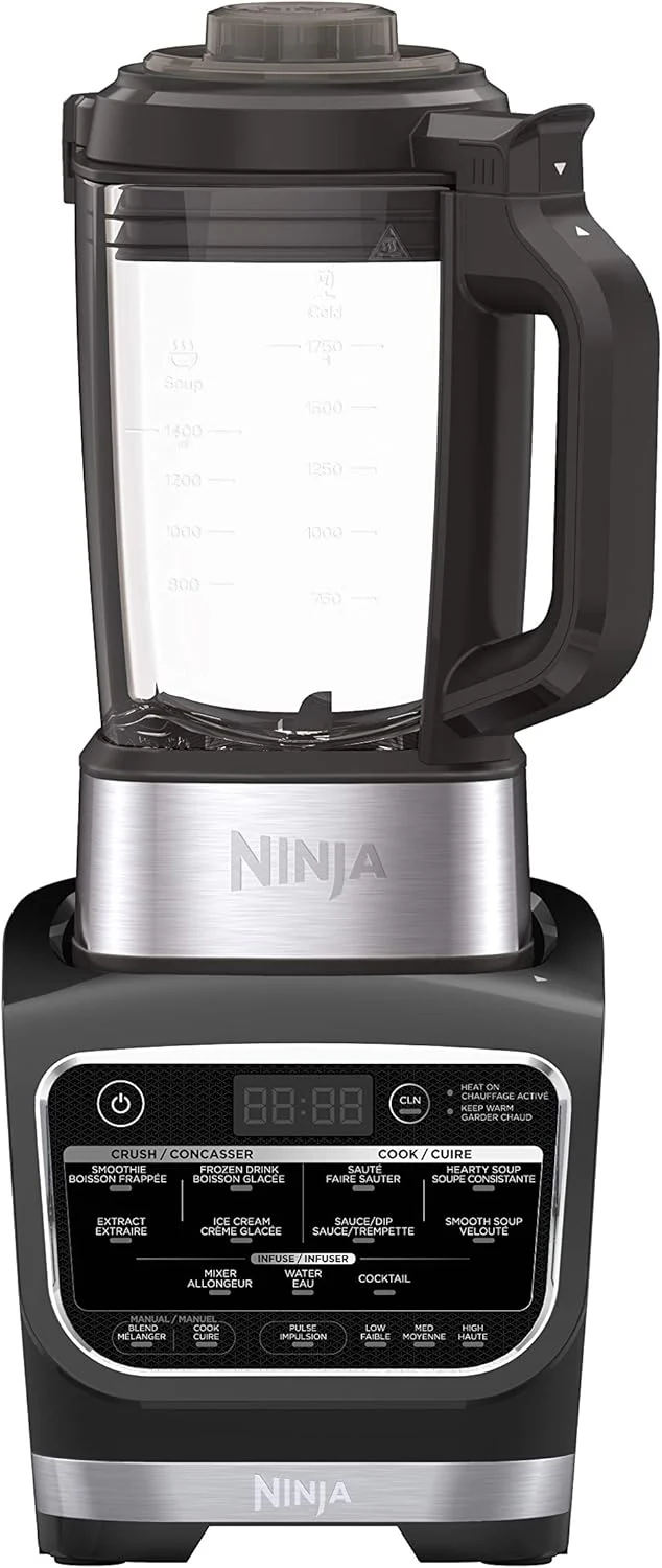 Ninja Foodie Countertop Blender with Attachments, 1.8 Liters, 1000W, Black and Silver - HB150 - Image 10