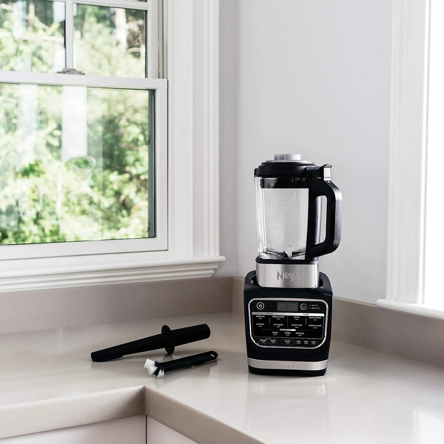 Ninja Foodie Countertop Blender with Attachments, 1.8 Liters, 1000W, Black and Silver - HB150 - Image 9