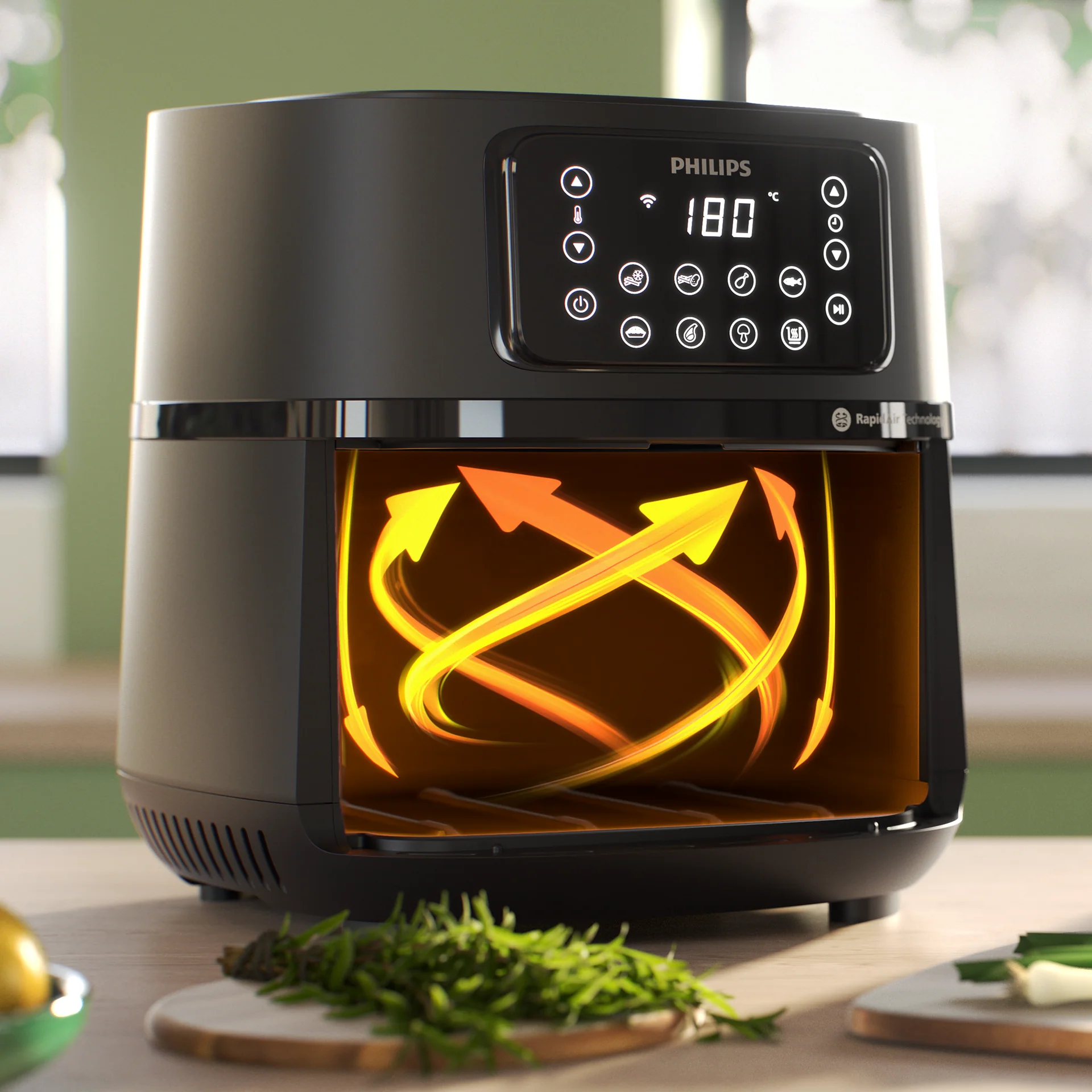 Philips 5000 Series XXL Air Fryer, 7.2 Liter, 2000 Watt, Black - HD9285/91 - Image 4