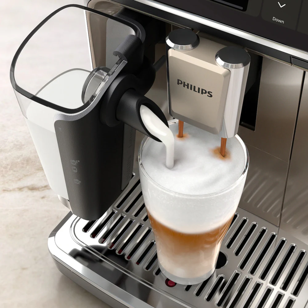 Philips EP5547/90 Fully Automatic Espresso Machine, LatteGo Milk System, AquaClean Filter, Stainless Steel, 1500 W, Black - Image 5